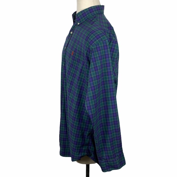 Ralph Lauren Blake Cotton Plaid Button Down XL - Picture 7 of 9